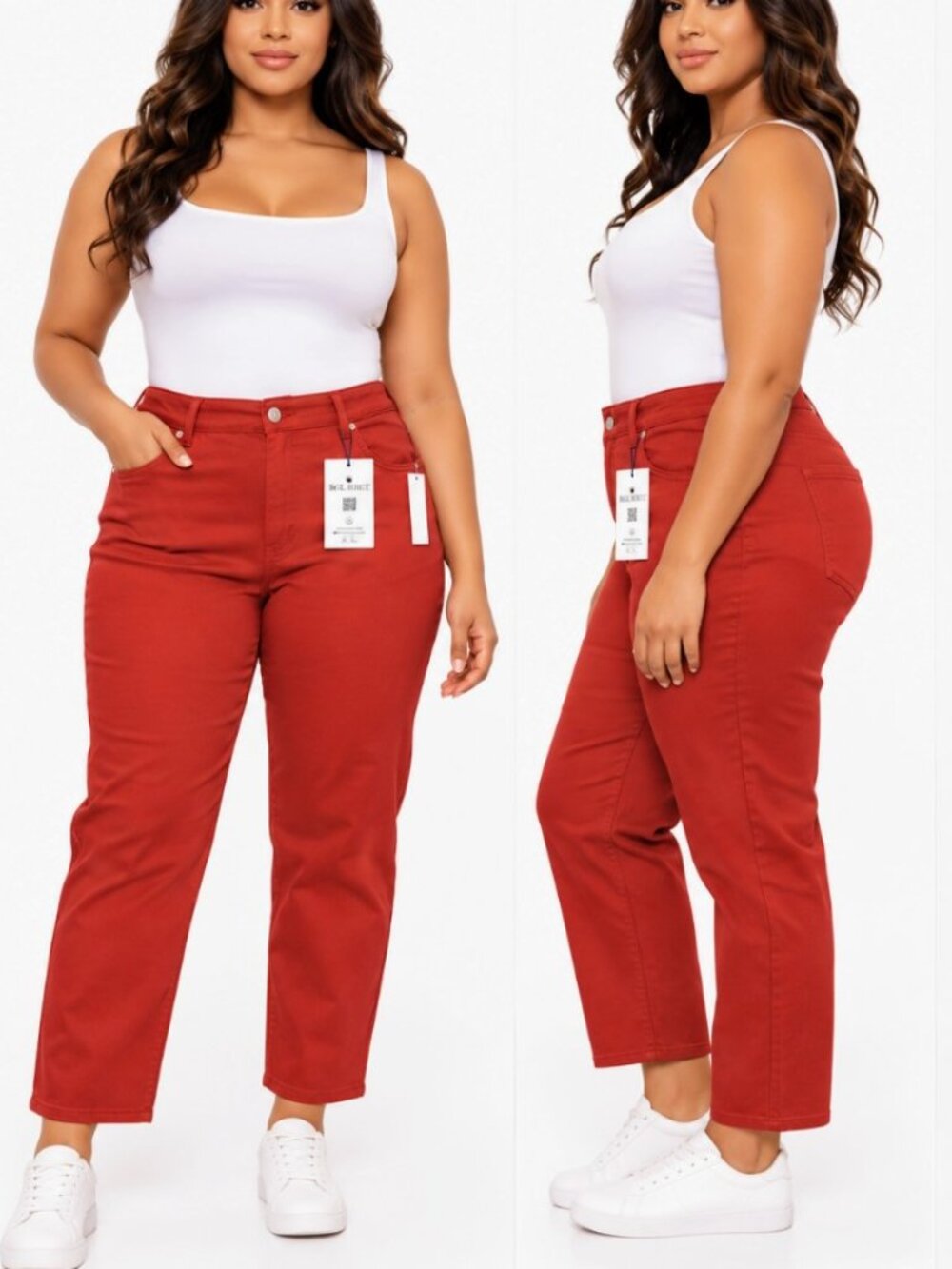 Gloria Vanderbilt Classic fit Rust Autumn Blaze Short Slimming Jeans Size 22W
